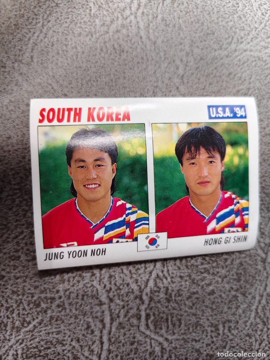 Cromos de f&uacute;tbol: 173 SERVICE LINE MUNDIAL USA 94 JUNG BAE PARK CHUL KANG COREA DEL SUR 1994 WORLD CUP SL ITALY AAC