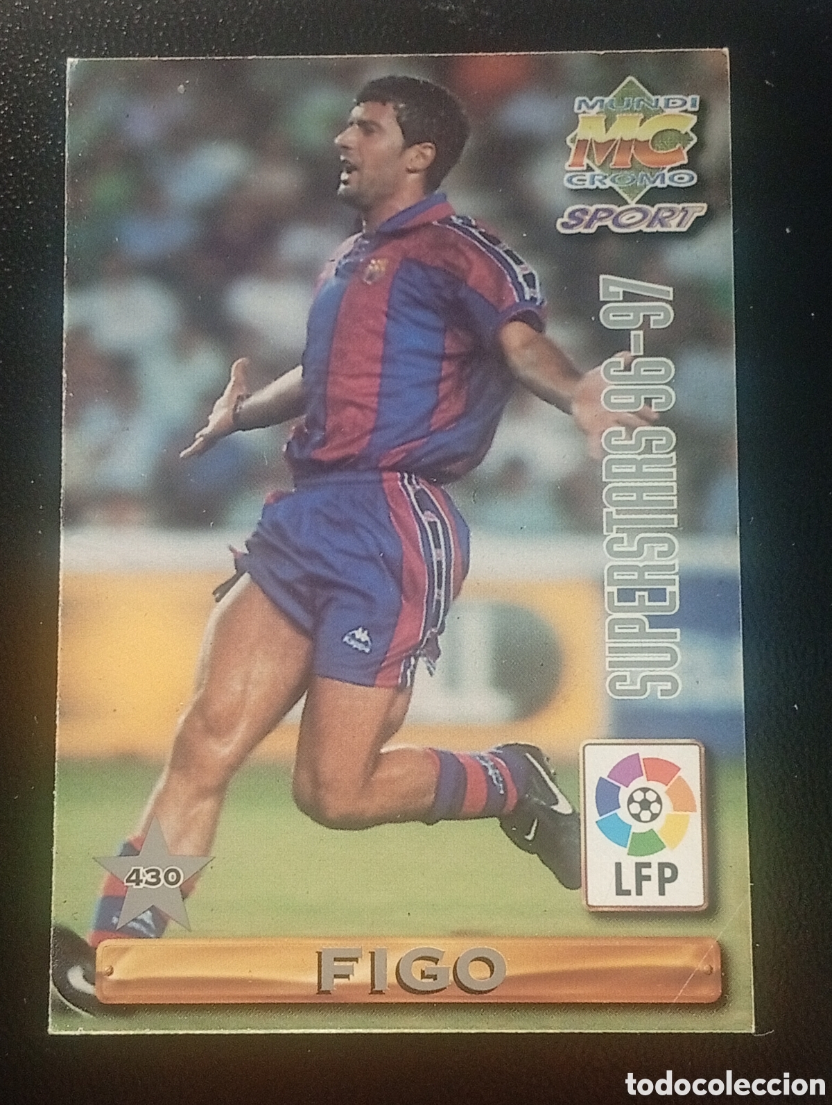Fu&szlig;ball-Sticker: 430 FIGO VITOR BAIA BARCELONA 1996 1997 96 97 MUNDICROMO PANINI MEGACRACKS TOPPS PORTUGAL LA LIGA