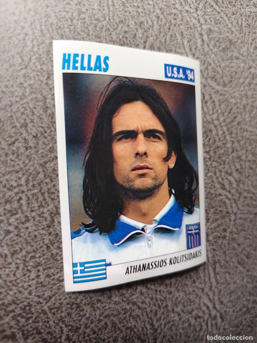 Fu&szlig;ball-Sticker: 214 SERVICE LINE MUNDIAL USA 94 ATHANASSIOS KOLITSIDAKIS HELLAS GRECIA 1994 WORLD CUP SL ITALY AAC