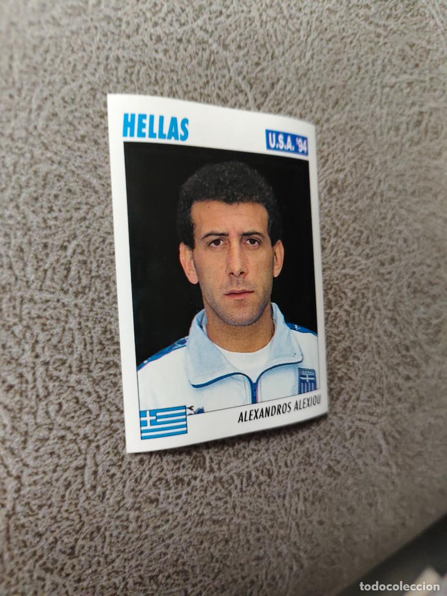 Fu&szlig;ball-Sticker: 215 SERVICE LINE MUNDIAL USA 94 ALEXANDROS ALEXIOU - HELLAS GRECIA - 1994 WORLD CUP SL ITALY AAC