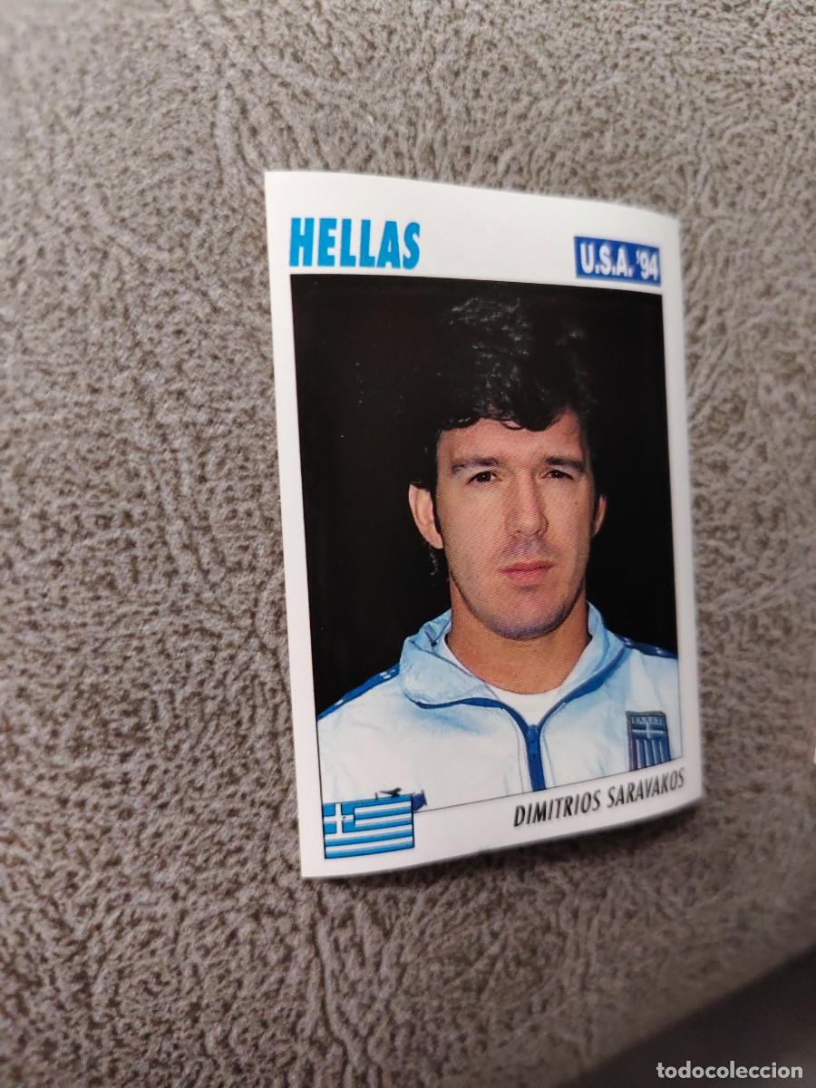 Fu&szlig;ball-Sticker: 223 SERVICE LINE MUNDIAL USA 94 DIMITRIOS SARAVAKOS - HELLAS GRECIA - 1994 WORLD CUP SL ITALY AAC