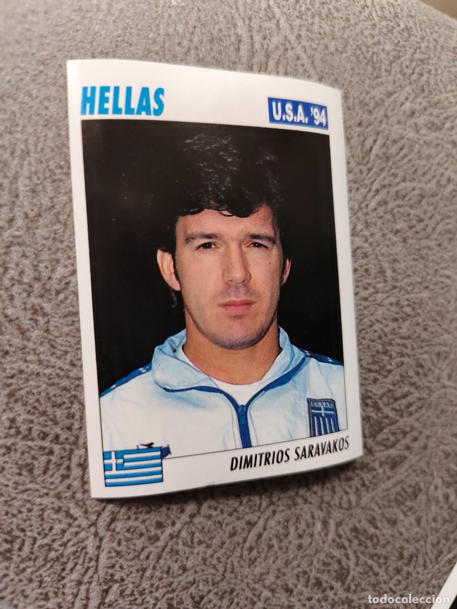 Fu&szlig;ball-Sticker: 223 SERVICE LINE MUNDIAL USA 94 DIMITRIOS SARAVAKOS - HELLAS GRECIA - 1994 WORLD CUP SL ITALY AAC