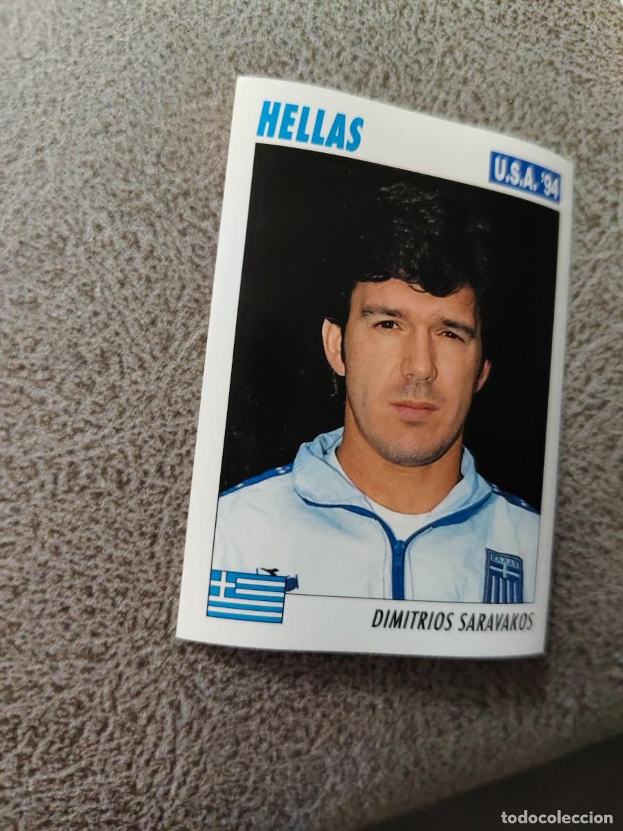 Fu&szlig;ball-Sticker: 223 SERVICE LINE MUNDIAL USA 94 DIMITRIOS SARAVAKOS - HELLAS GRECIA - 1994 WORLD CUP SL ITALY AAC