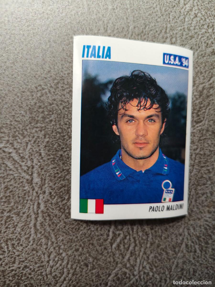 Fu&szlig;ball-Sticker: 248 SERVICE LINE MUNDIAL USA 94 PAOLO MALDINI - ITALIA - 1994 WORLD CUP SL ITALY AAC