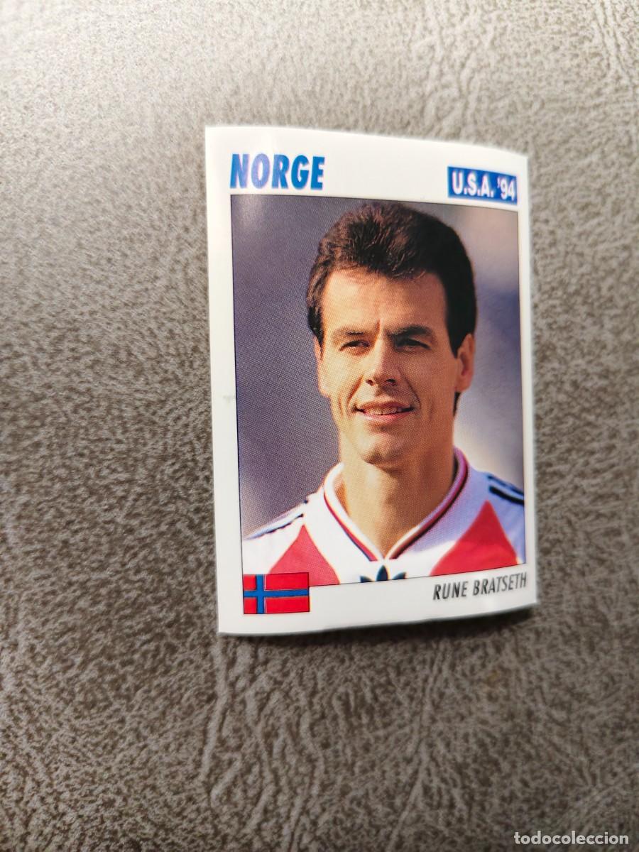 Fu&szlig;ball-Sticker: 268 SERVICE LINE MUNDIAL USA 94 RUNE BRATSETH - NORGE NORUEGA - 1994 WORLD CUP SL ITALY AAC