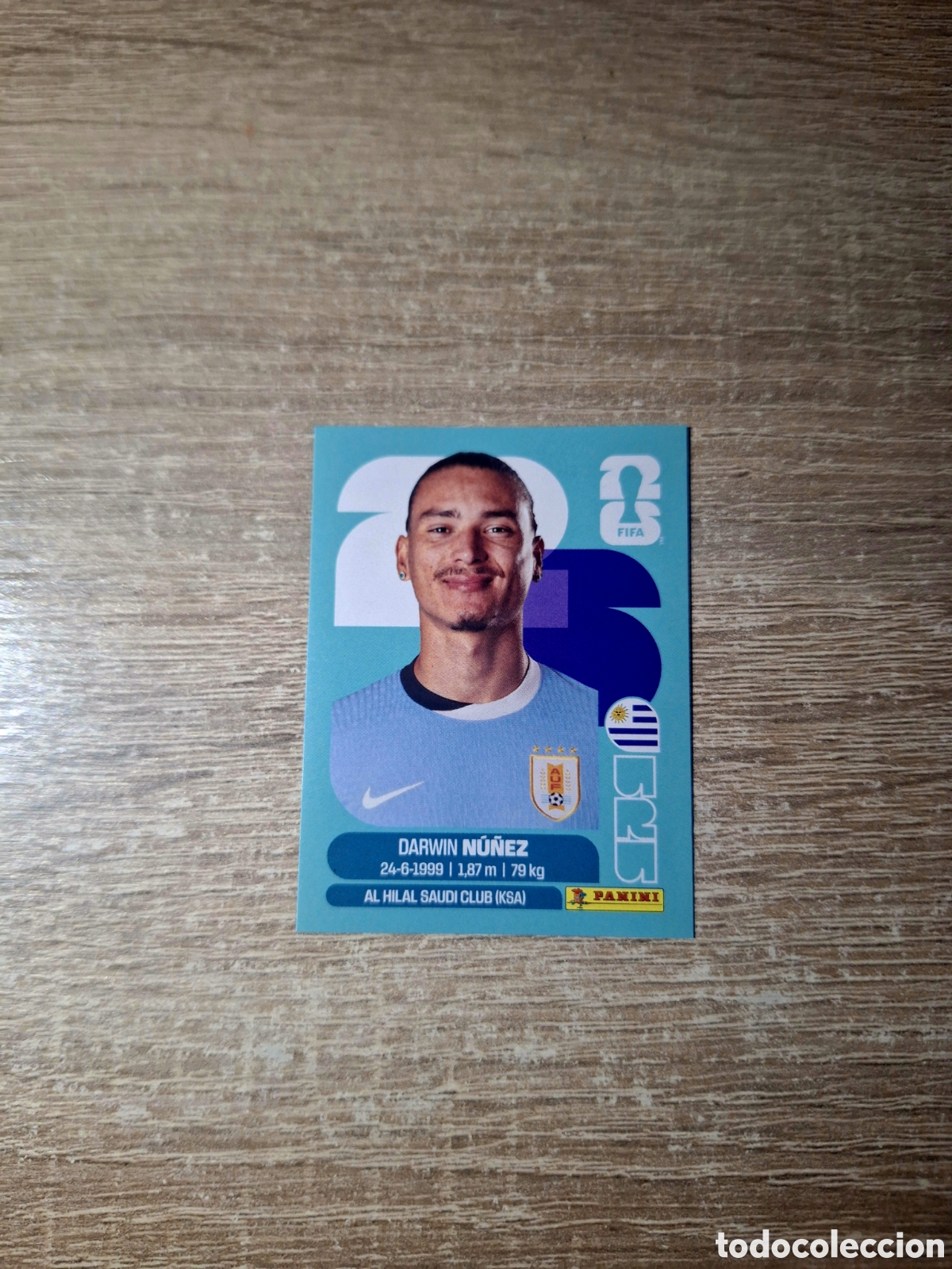 Figurine di Calcio: URU 17 DARWIN N&Uacute;&Ntilde;EZ (MUNDIAL 2026)