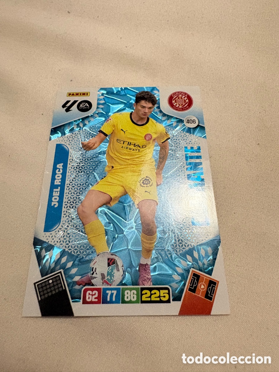 Cromos de f&uacute;tbol: ADRENALYN XL LA LIGA 2025/26 CARD DIAMANTE JOEL ROCA GIRONA # 406 PANINI