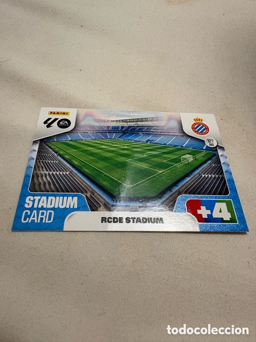 Cromos de f&uacute;tbol: N&ordm; 127BIS RCDE Stadium Stadium Card RCD Espanyol Adrenalyn XL 25 26