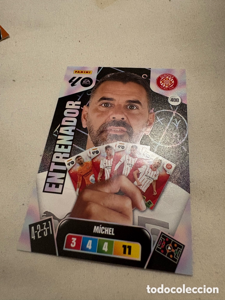 Cromos de f&uacute;tbol: PANINI ADRENALYN 25/26 2025/2026 #488 MICHEL (GIRONA F.C.) ENTRENADOR