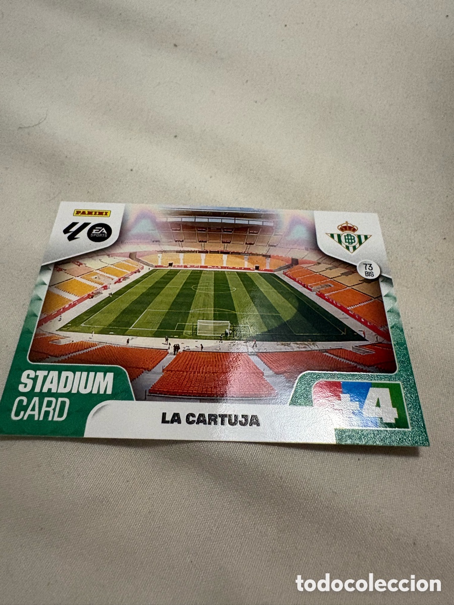 Cromos de f&uacute;tbol: L2 ESTADIO LA CARTUJA REAL BETIS BALOMPIE 73BIS ADRENALYN XL LIGA 2025/2026 25 26 PANINI