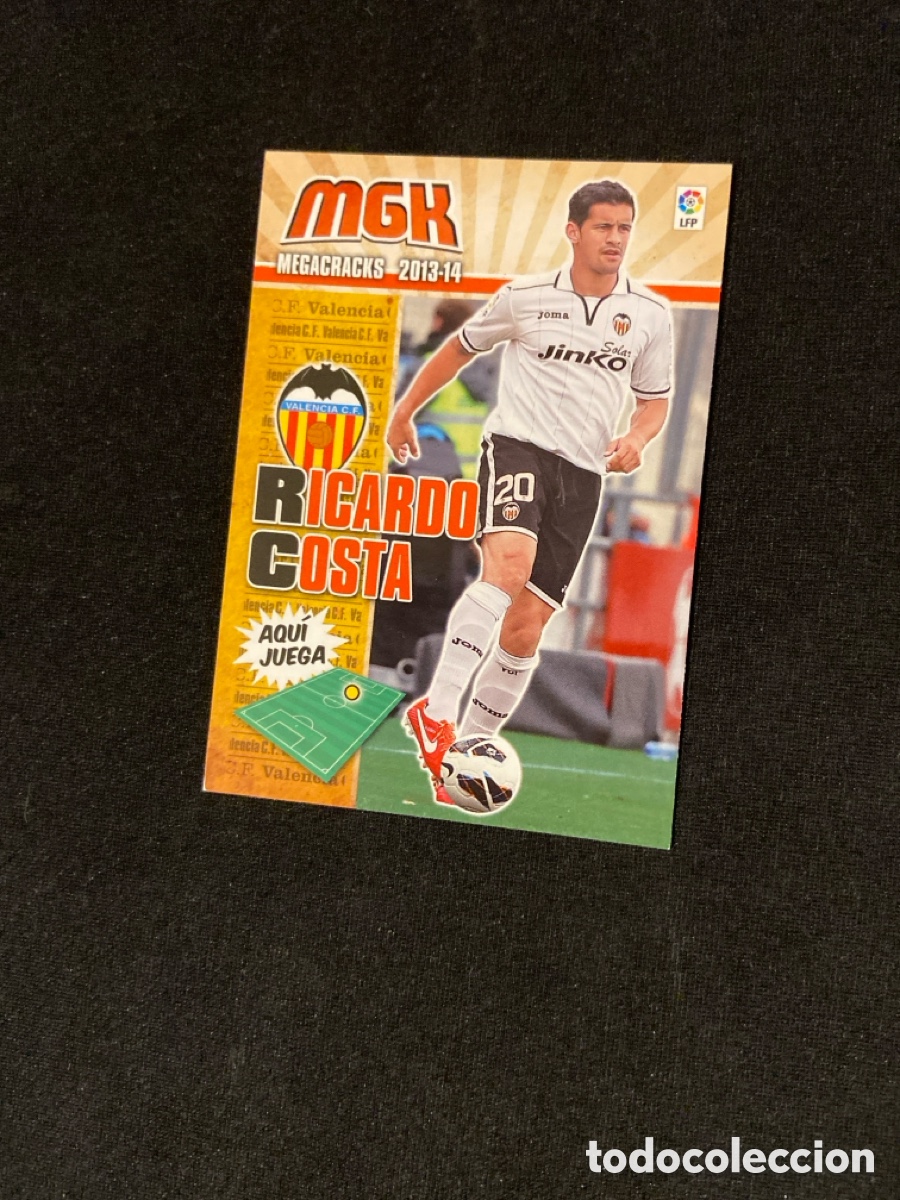 Cromos de f&uacute;tbol: RICARDO COSTA 312 (VALENCIA) PANINI