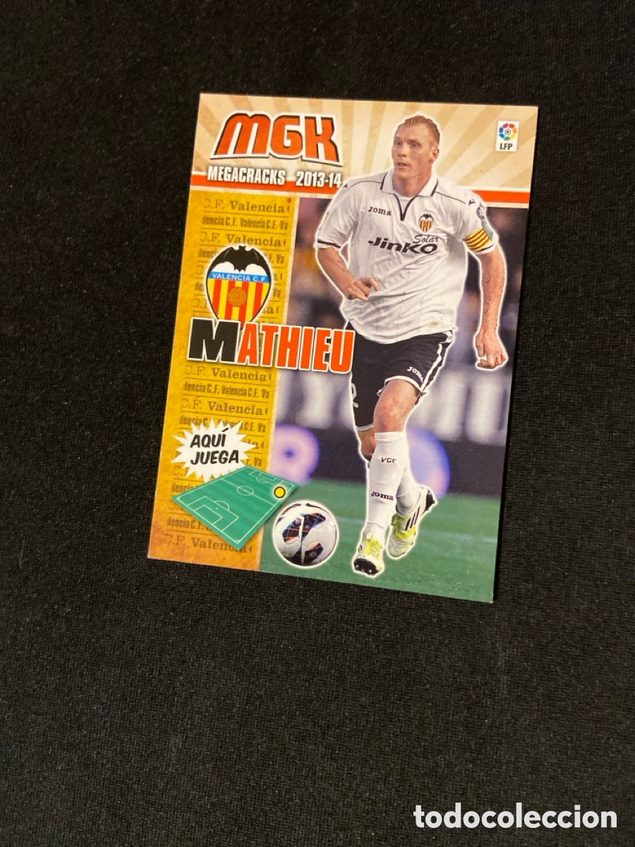Cromos de f&uacute;tbol: MATHIEU 314 (VALENCIA) PANINI