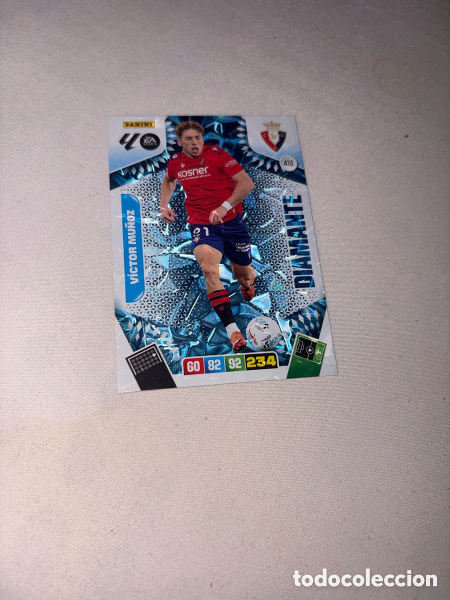 Cromos de f&uacute;tbol: Victor Mu&ntilde;oz Osasuna DIAMANTE Adrenalyn 25-26 # 413