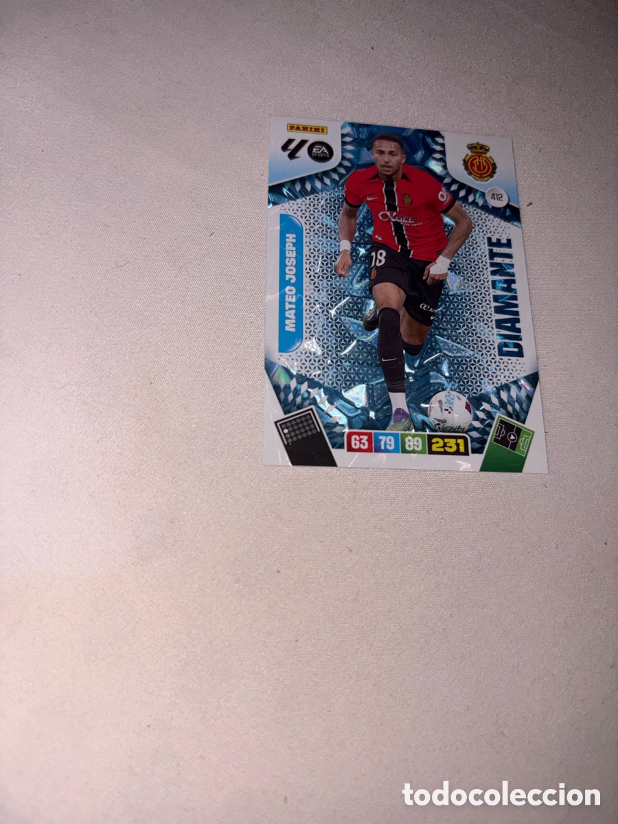 Cromos de f&uacute;tbol: 412 MATEO JOSEPH DIAMANTE DEL MALLORCA 25 26 ADRENALYN XL 2025 2026
