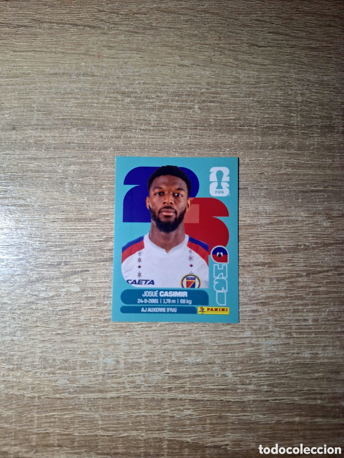Cromos de f&uacute;tbol: HAI 16 JOSU&Eacute; CASIMIR (MUNDIAL 2026)