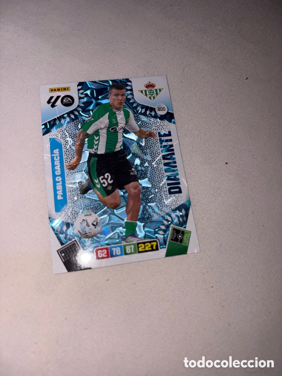 Cromos de f&uacute;tbol: 400 - PABLO GARCIA, BETIS DIAMANTE ADRENALYN 2025 2026