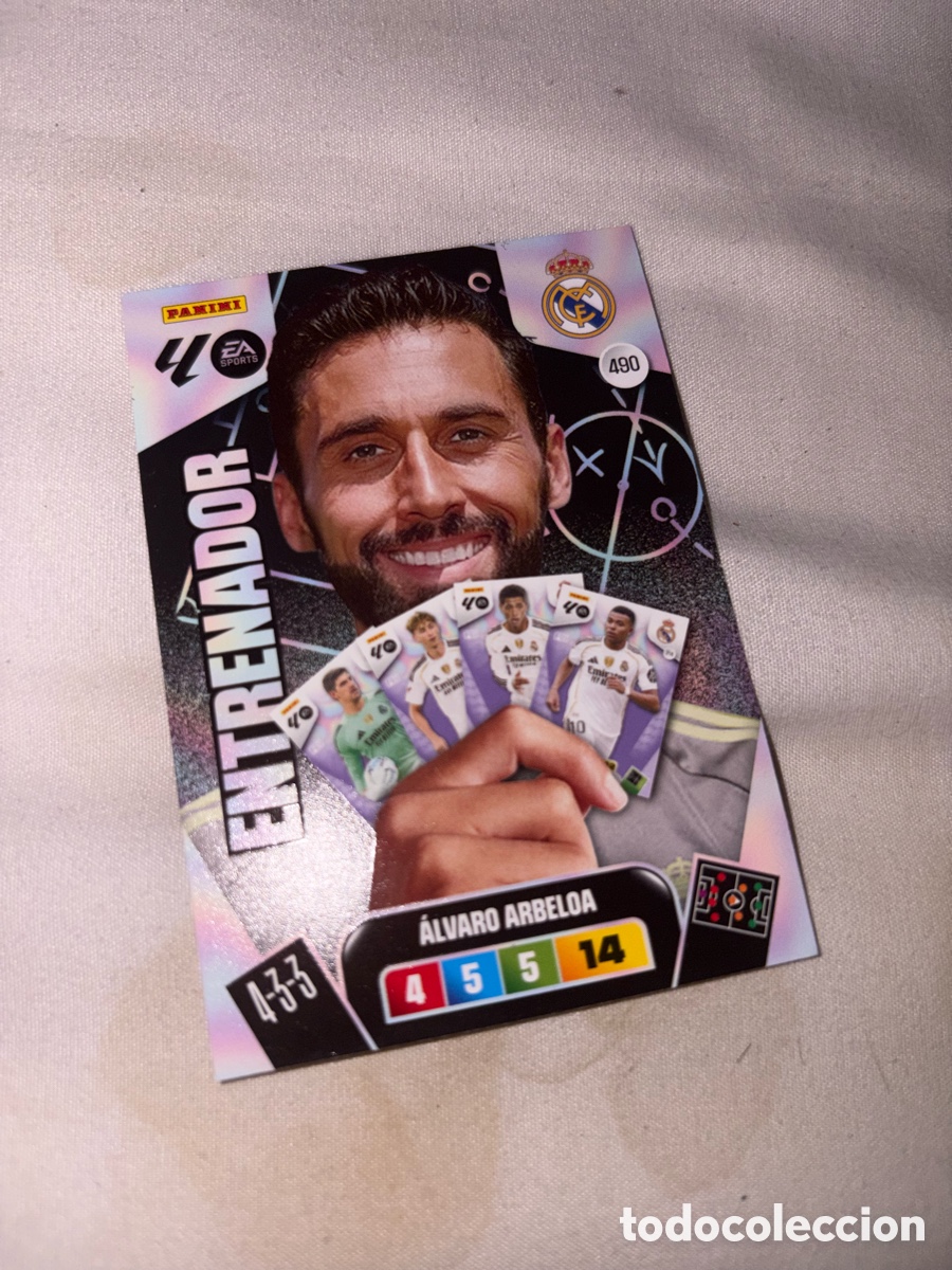 Cromos de f&uacute;tbol: PANINI ADRENALYN 25/26 2025/2026 #490 ALVARO ARBELOA (REAL MADRID) ENTRENADOR