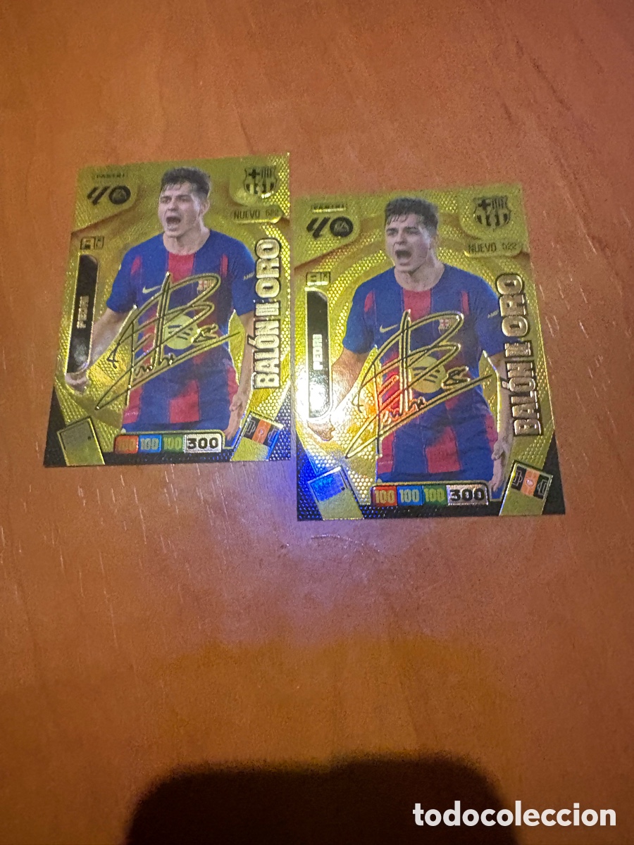 Cromos de f&uacute;tbol: PEDRI BARCELONA 522 FIRMADO NUEVO BALON DE ORO ADRENALYN XL LIGA 2025/2026 25 26 PANINI