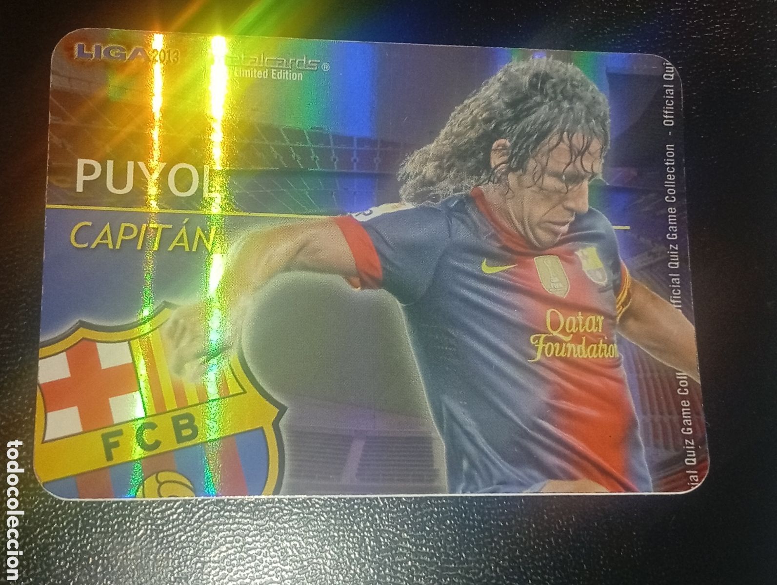 Cromos de f&uacute;tbol: 2/20 brillo rayas capitan PUYOL BARCELONA MUNDICROMO 2012 2013 12 13 CROMOS CARDS PANINI MEGACRACKS