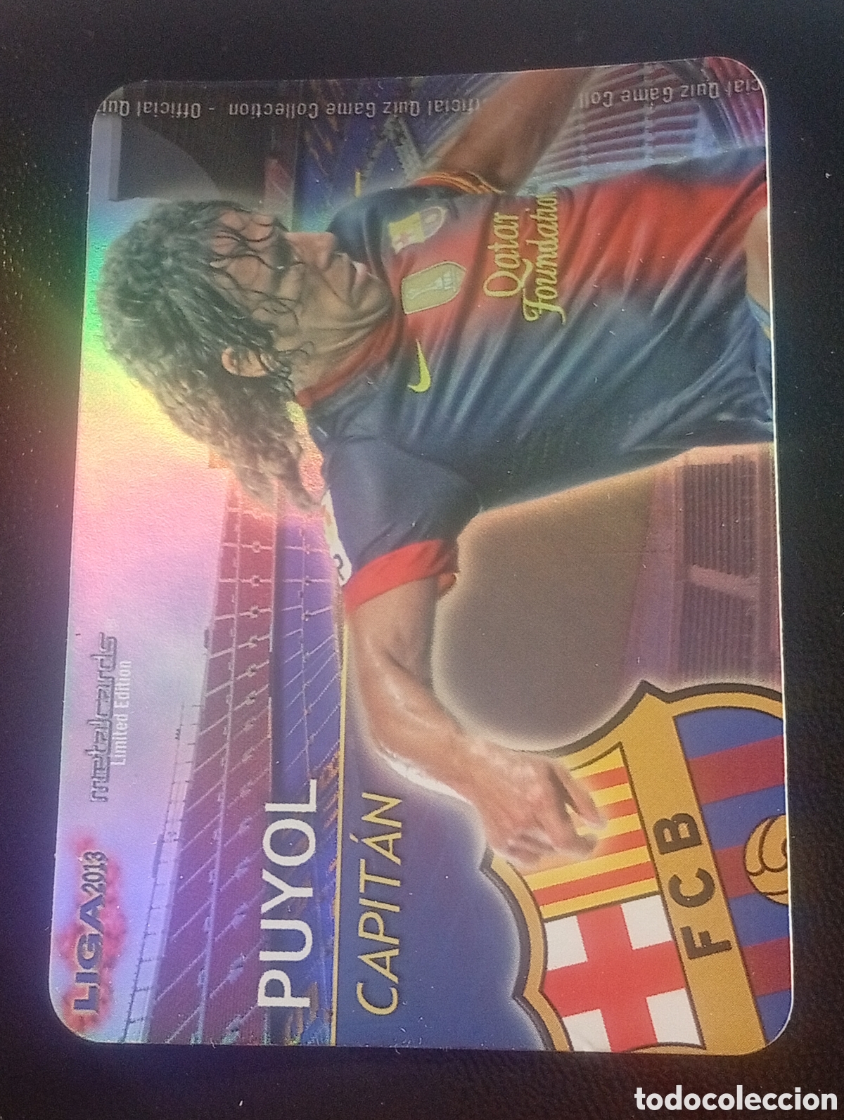 Cromos de f&uacute;tbol: 2/20 brillo liso capitan PUYOL BARCELONA MUNDICROMO 2012 2013 12 13 CROMOS CARDS PANINI MEGACRACKS
