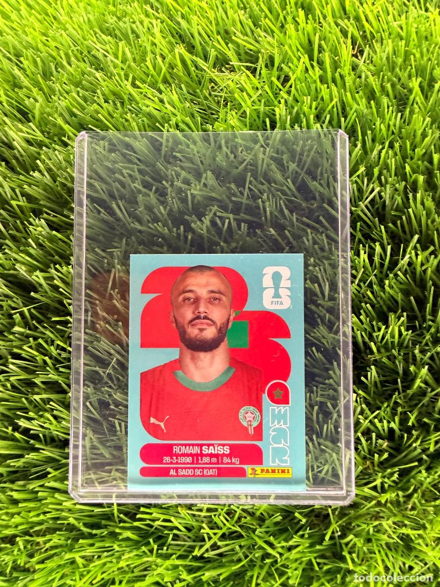 Cromos de f&uacute;tbol: N&ordm; MAR7 Romain Sa&iuml;ss Marruecos Mundial 2026 Stickers