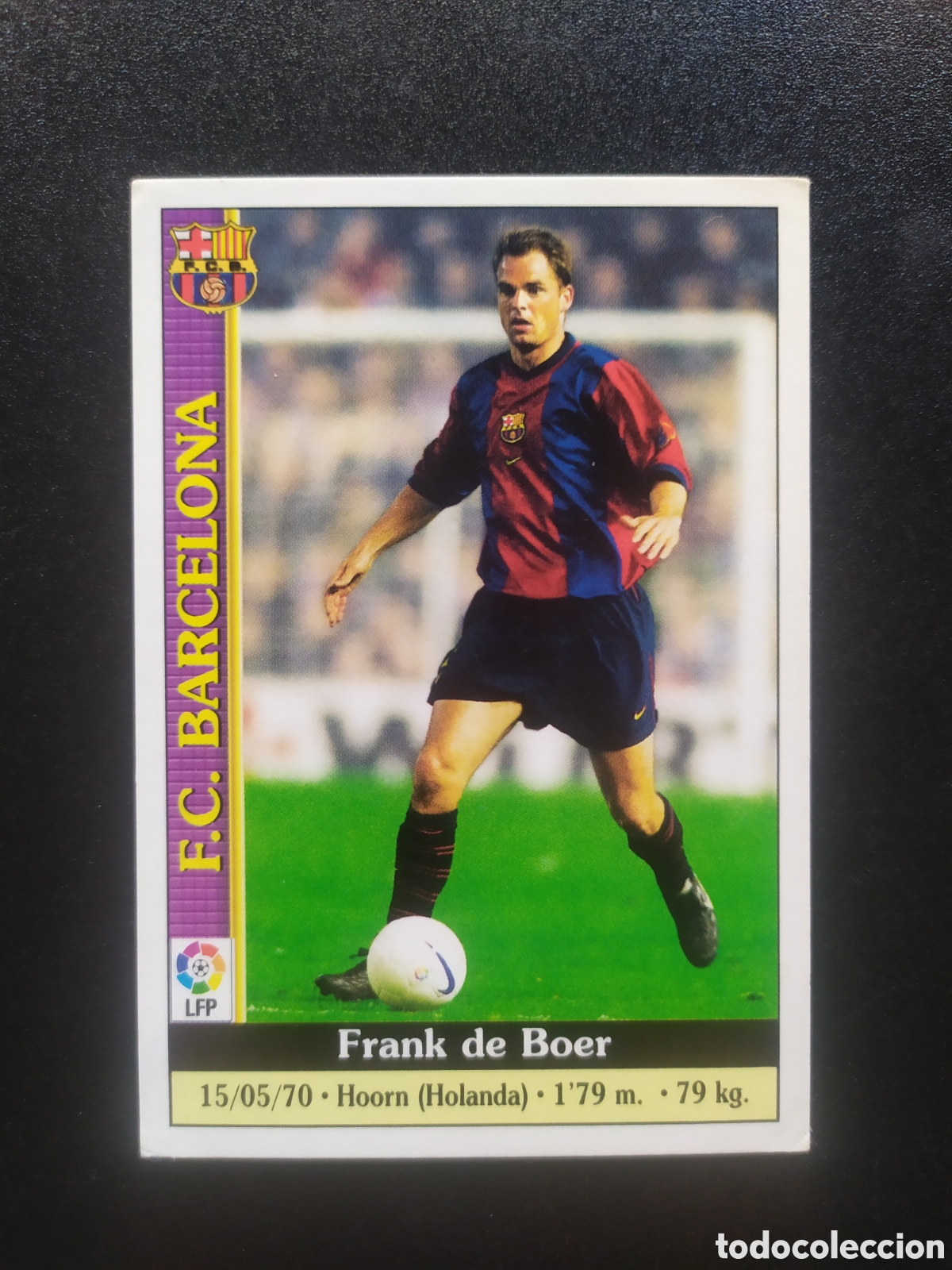 Cromos de f&uacute;tbol: Mundicromo fichas Liga 1999 2000 99 00 Frank de Boer n&deg; 8 Barcelona