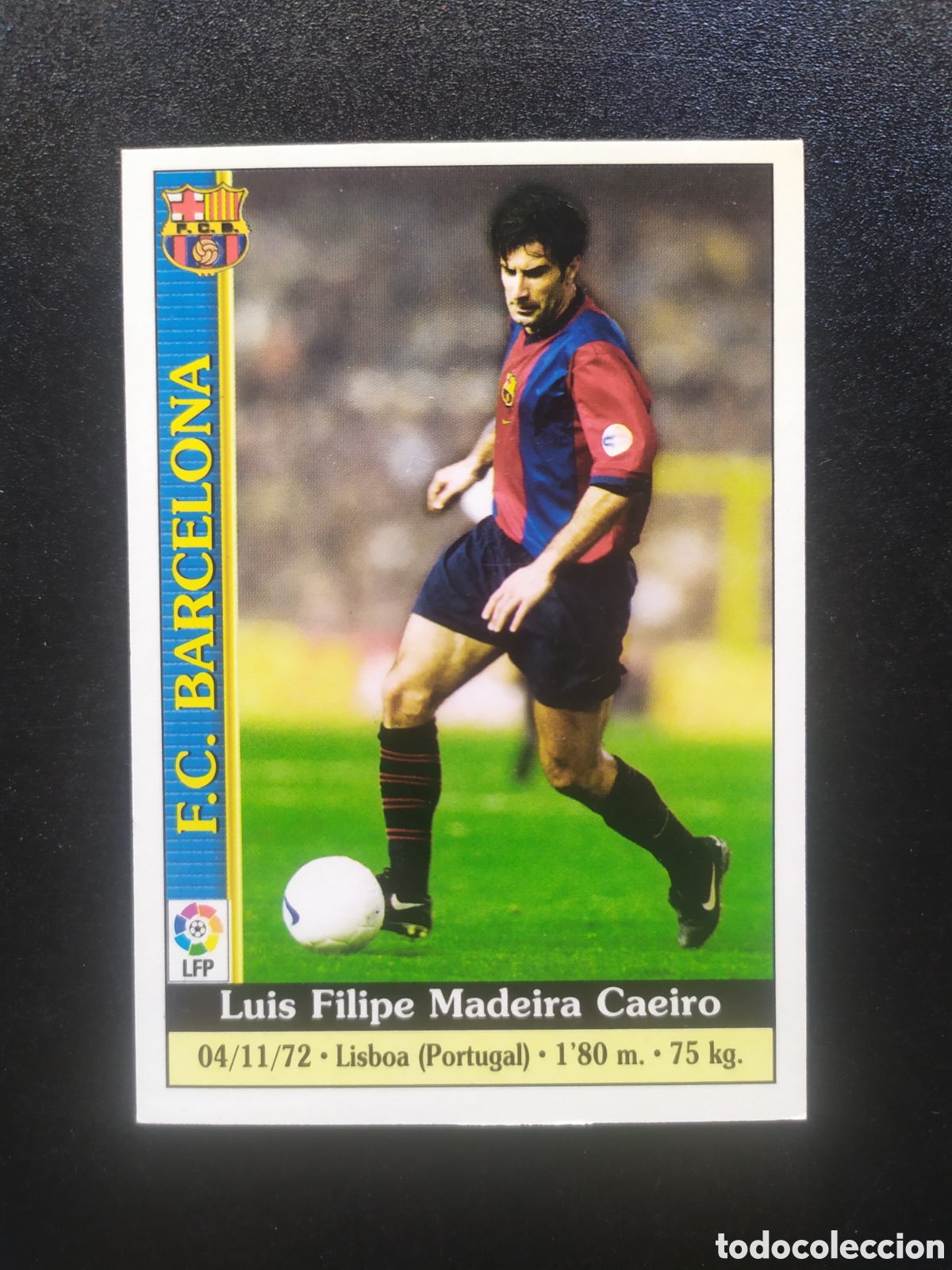 Cromos de f&uacute;tbol: Mundicromo fichas Liga 1999 2000 99 00 Figo n&deg; 15 Barcelona