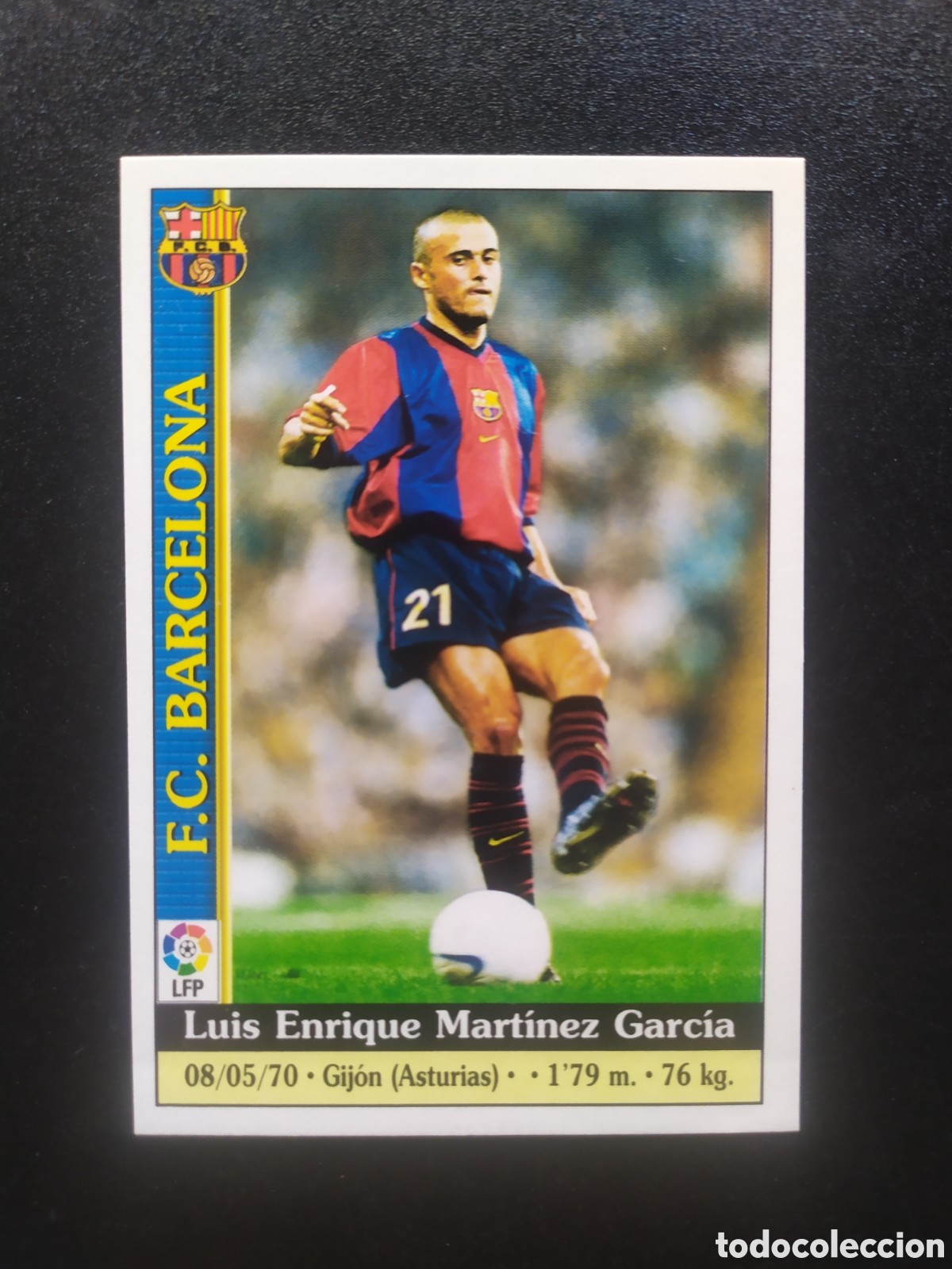 Cromos de f&uacute;tbol: Mundicromo fichas Liga 1999 2000 99 00 Luis Enrique n&deg; 11 Barcelona