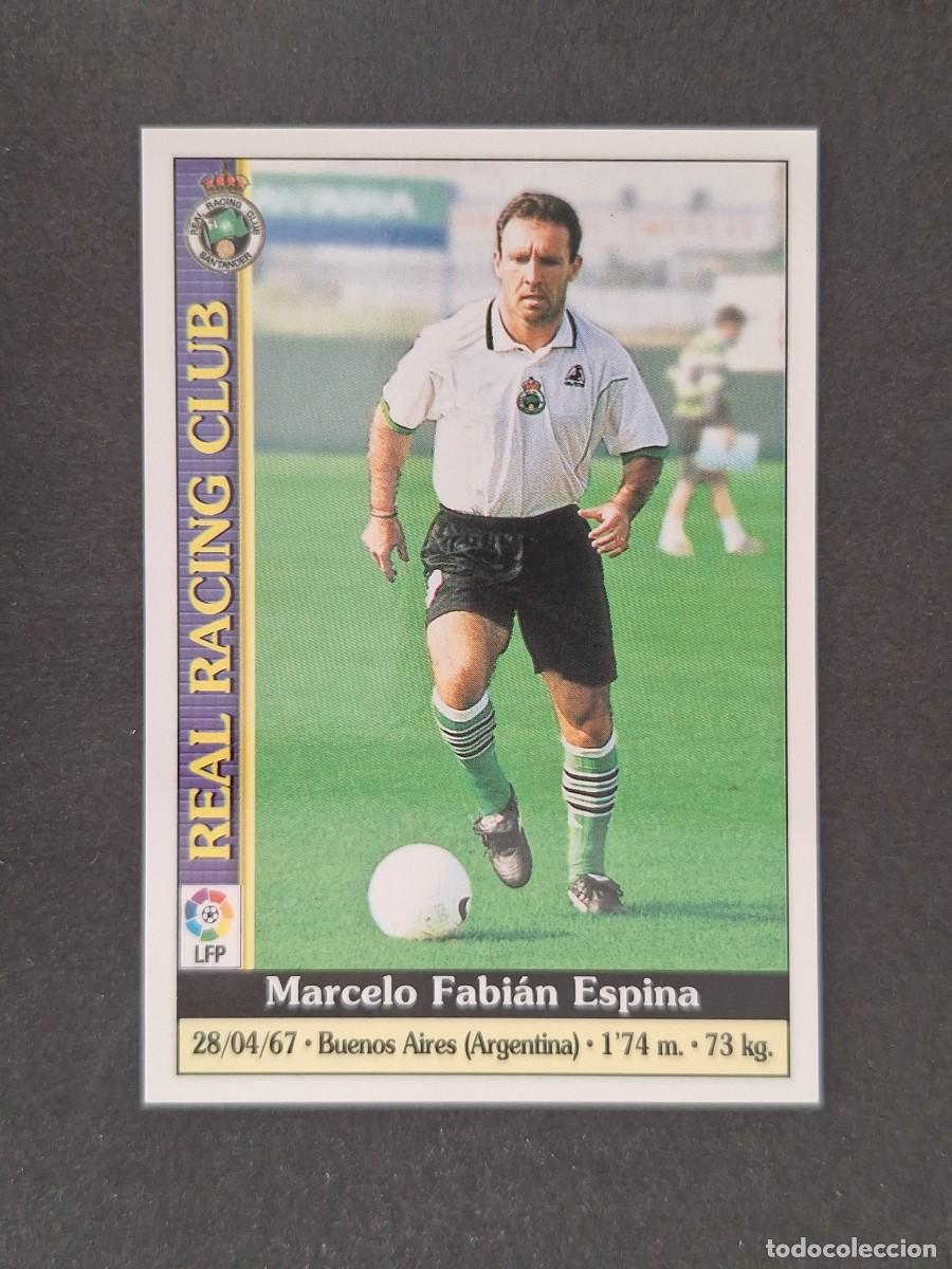 Cromos de f&uacute;tbol: L1 ESPINA RACING DE SANTANDER 261 MUNDICROMO LAS FICHAS DE LA LIGA 2000 99 00
