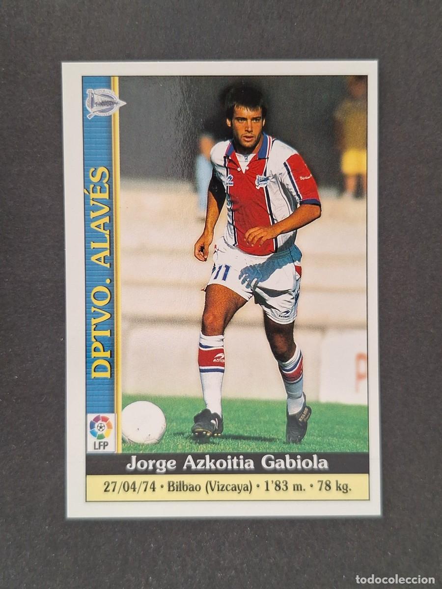 Cromos de f&uacute;tbol: L1 AZKOITIA DEPORTIVO ALAVES 277 MUNDICROMO LAS FICHAS DE LA LIGA 2000 99 00