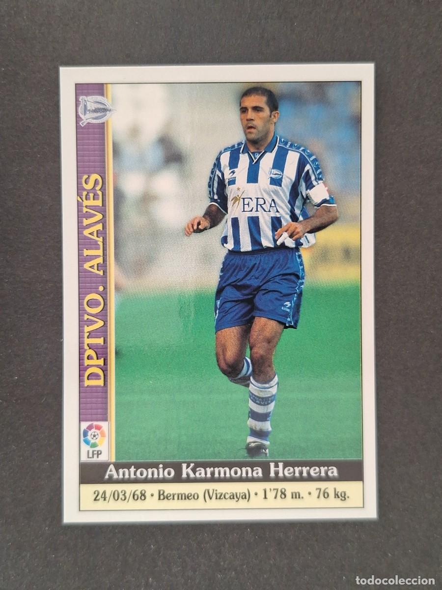 Cromos de f&uacute;tbol: L1 KARMONA DEPORTIVO ALAVES 278 MUNDICROMO LAS FICHAS DE LA LIGA 2000 99 00