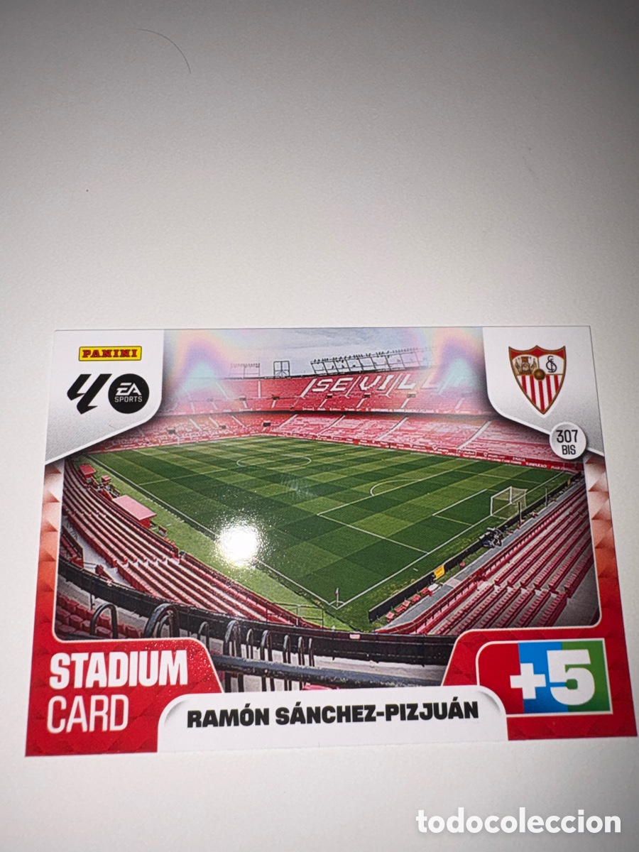 Cromos de f&uacute;tbol: 307 BIS Stadium Card Ram&oacute;n S&aacute;nchez Pizju&aacute;n, Sevilla FC, Panini Adrenalyn XL La Liga 2025 2026 25 26