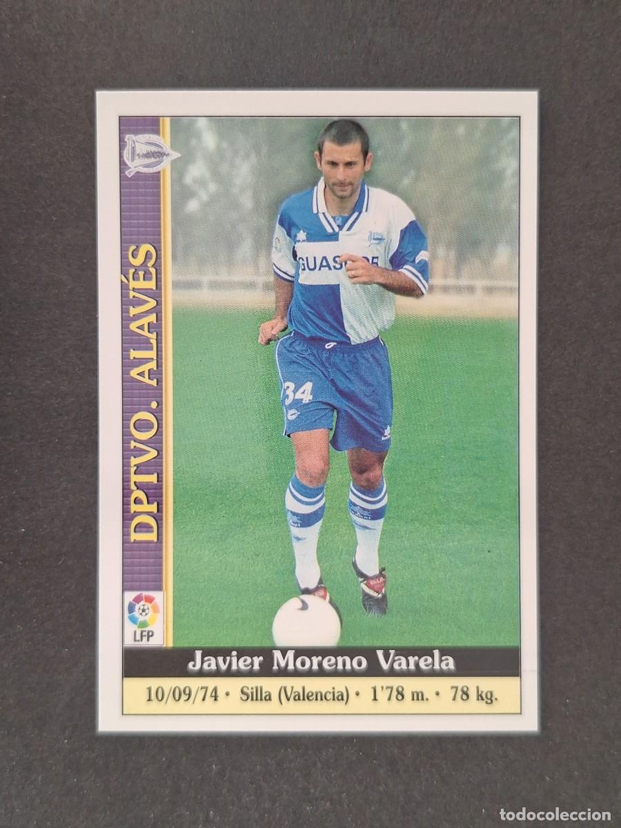 Cromos de f&uacute;tbol: L1 JAVI MORENO DEPORTIVO ALAVES 287 MUNDICROMO LAS FICHAS DE LA LIGA 2000 99 00