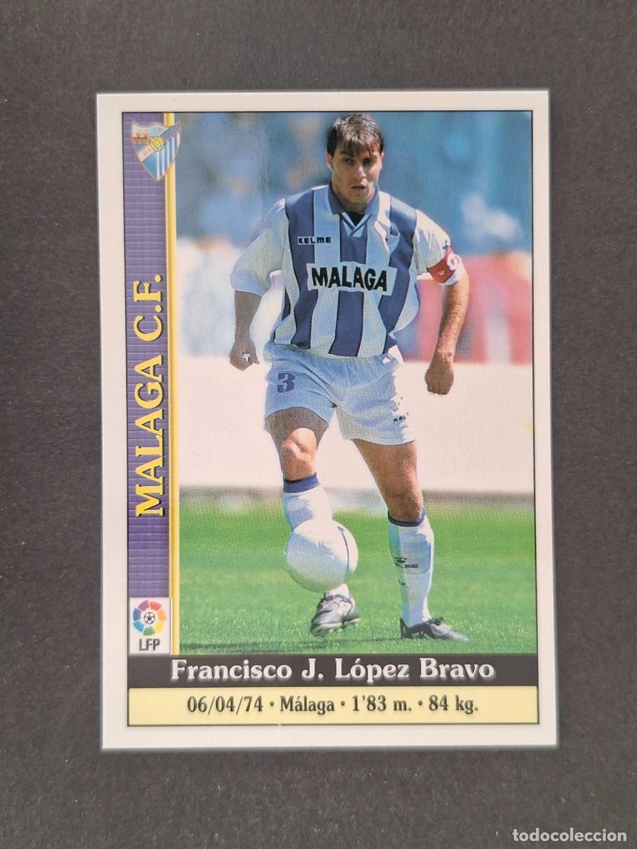 Cromos de f&uacute;tbol: L1 BRAVO MALAGA C. F. 293 MUNDICROMO LAS FICHAS DE LA LIGA 2000 99 00