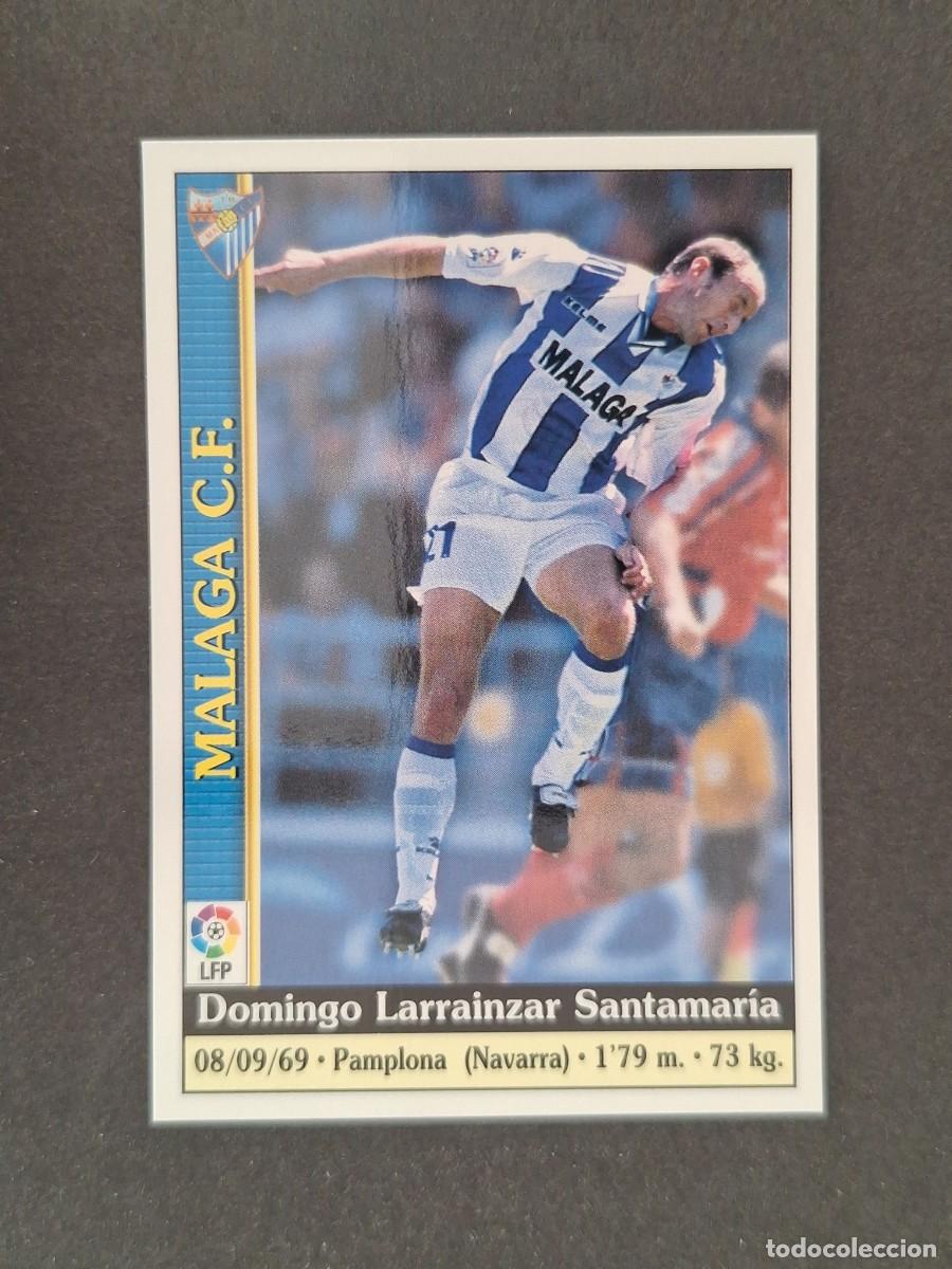 Cromos de f&uacute;tbol: L1 LARRAINZAR MALAGA C. F. 295 MUNDICROMO LAS FICHAS DE LA LIGA 2000 99 00