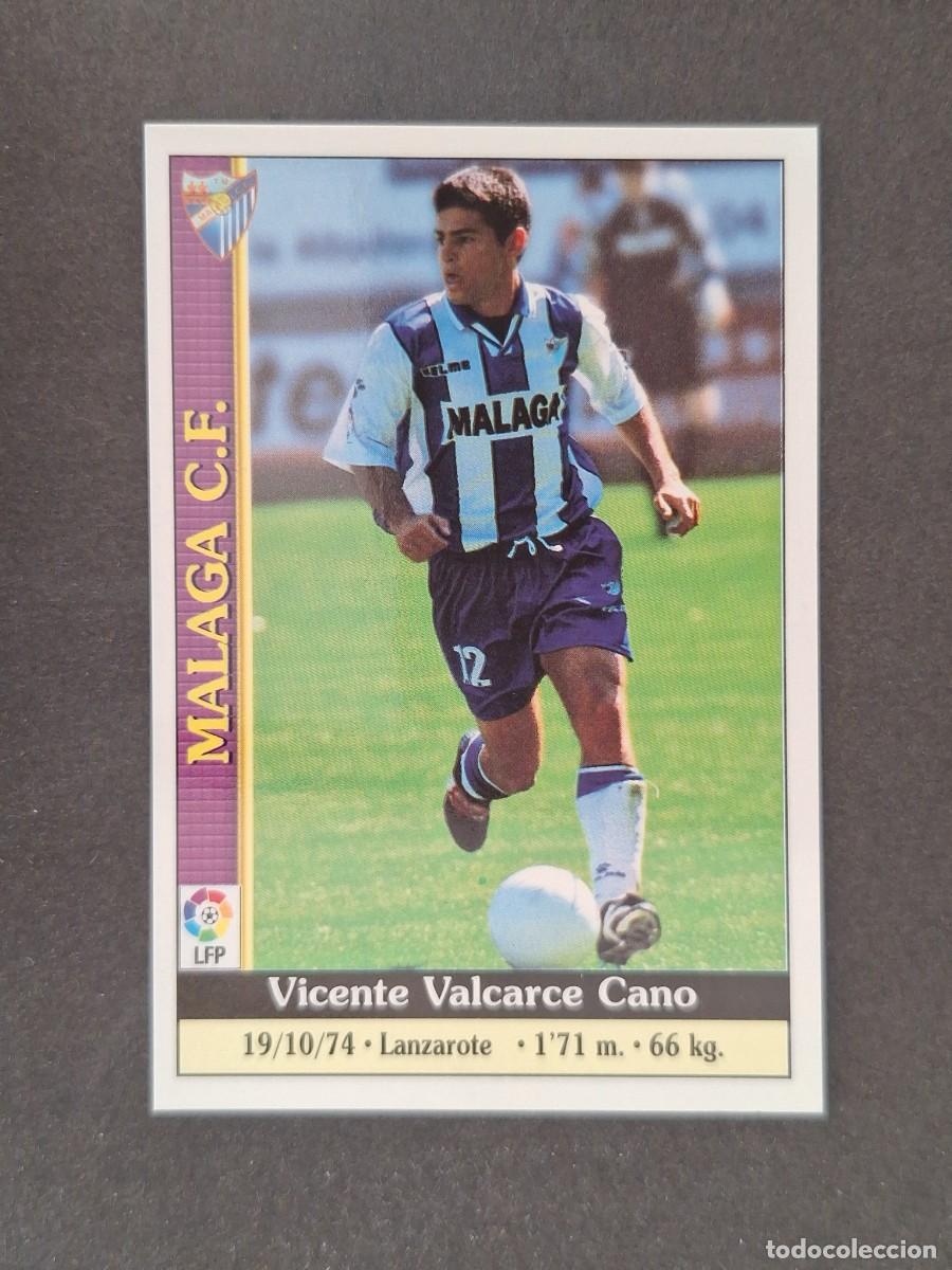 Cromos de f&uacute;tbol: L1 VALCARCE MALAGA C. F. 296 MUNDICROMO LAS FICHAS DE LA LIGA 2000 99 00