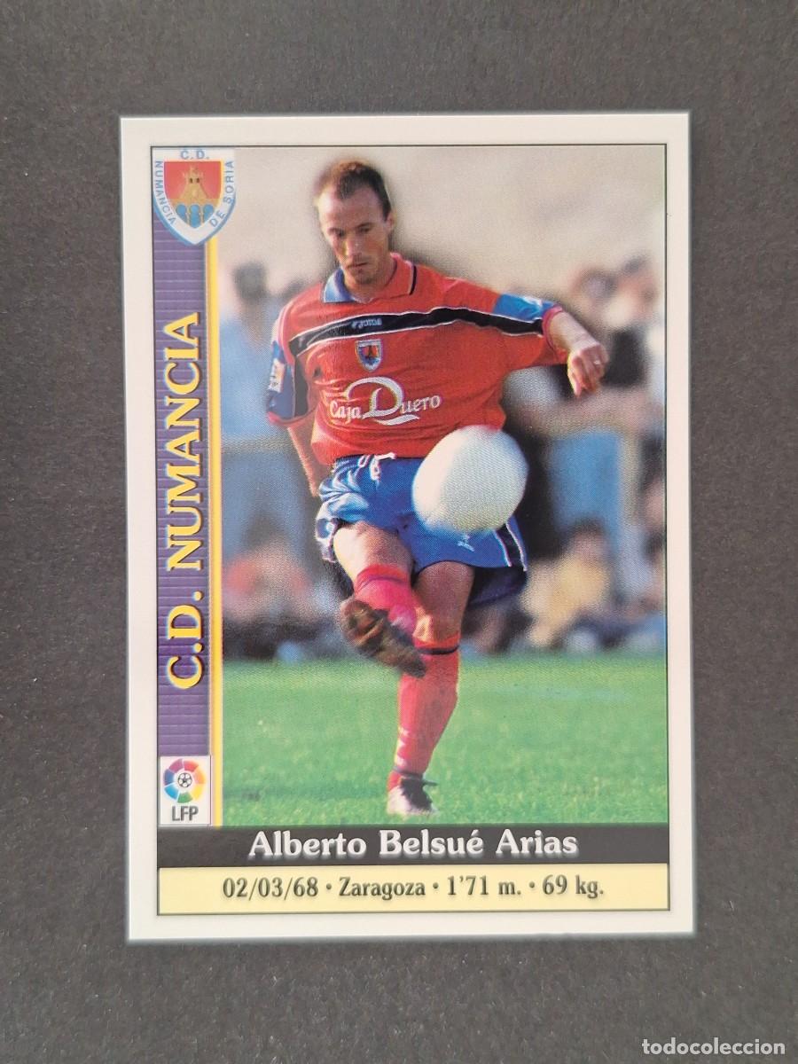 Cromos de f&uacute;tbol: L1 BELSUE C. D. NUMANCIA 311 MUNDICROMO LAS FICHAS DE LA LIGA 2000 99 00