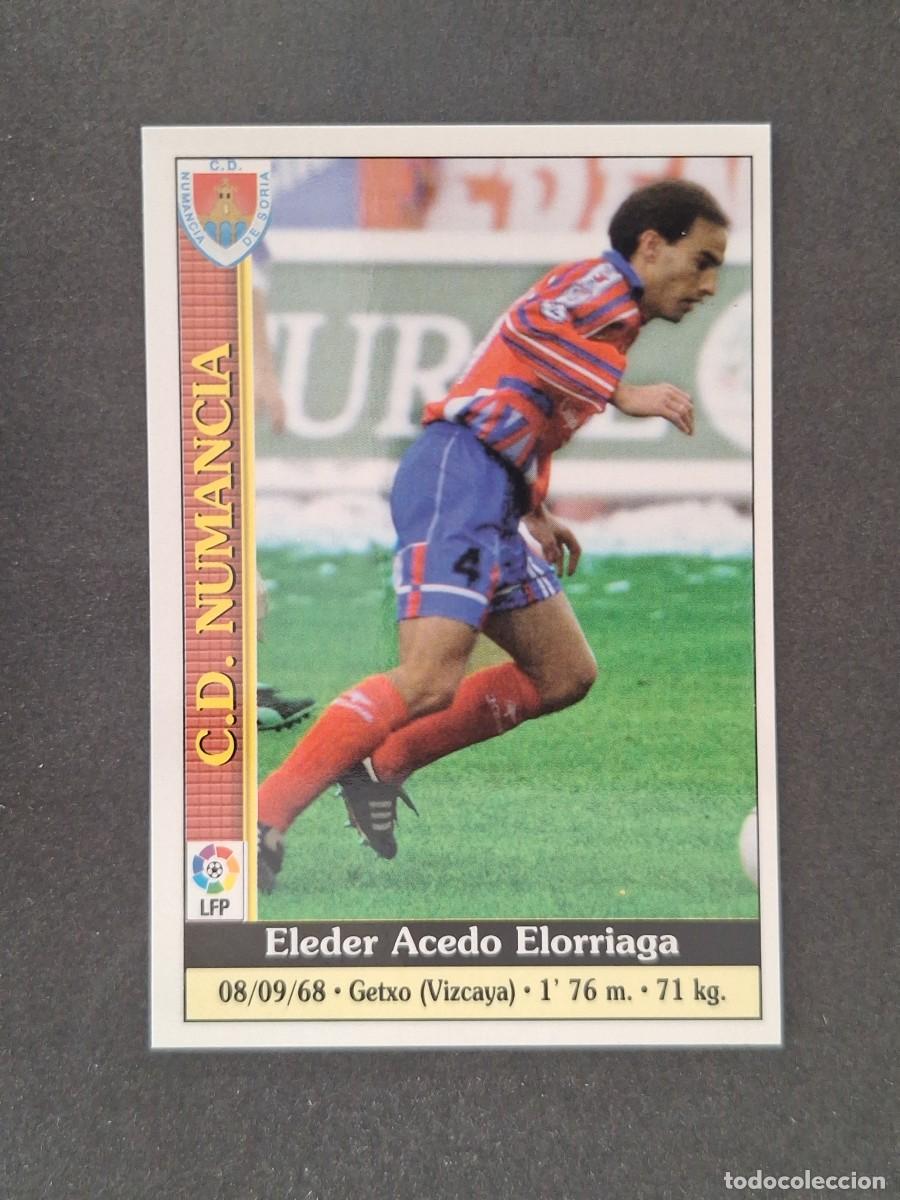 Cromos de f&uacute;tbol: L1 ELEDER C. D. NUMANCIA 312 MUNDICROMO LAS FICHAS DE LA LIGA 2000 99 00