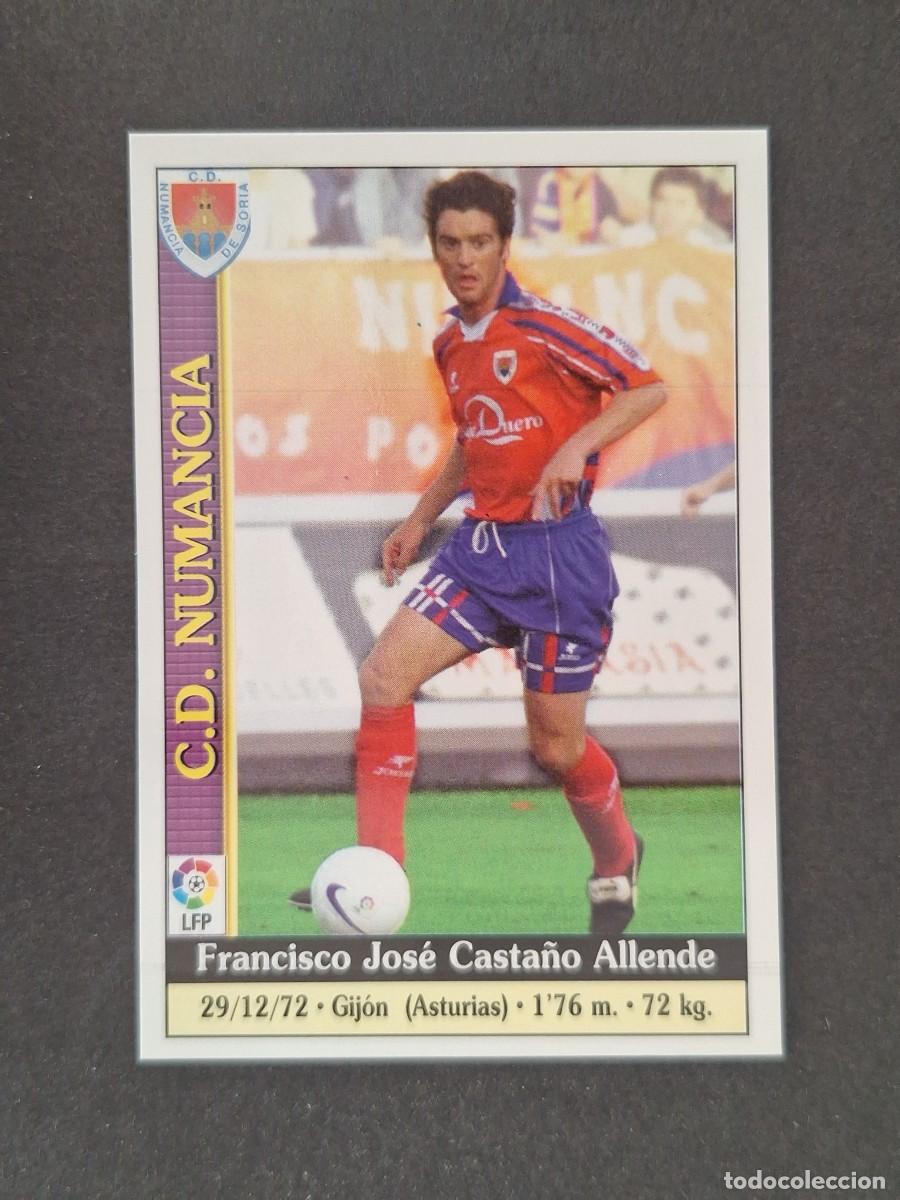 Cromos de f&uacute;tbol: L1 CASTA&Ntilde;O C. D. NUMANCIA 314 MUNDICROMO LAS FICHAS DE LA LIGA 2000 99 00