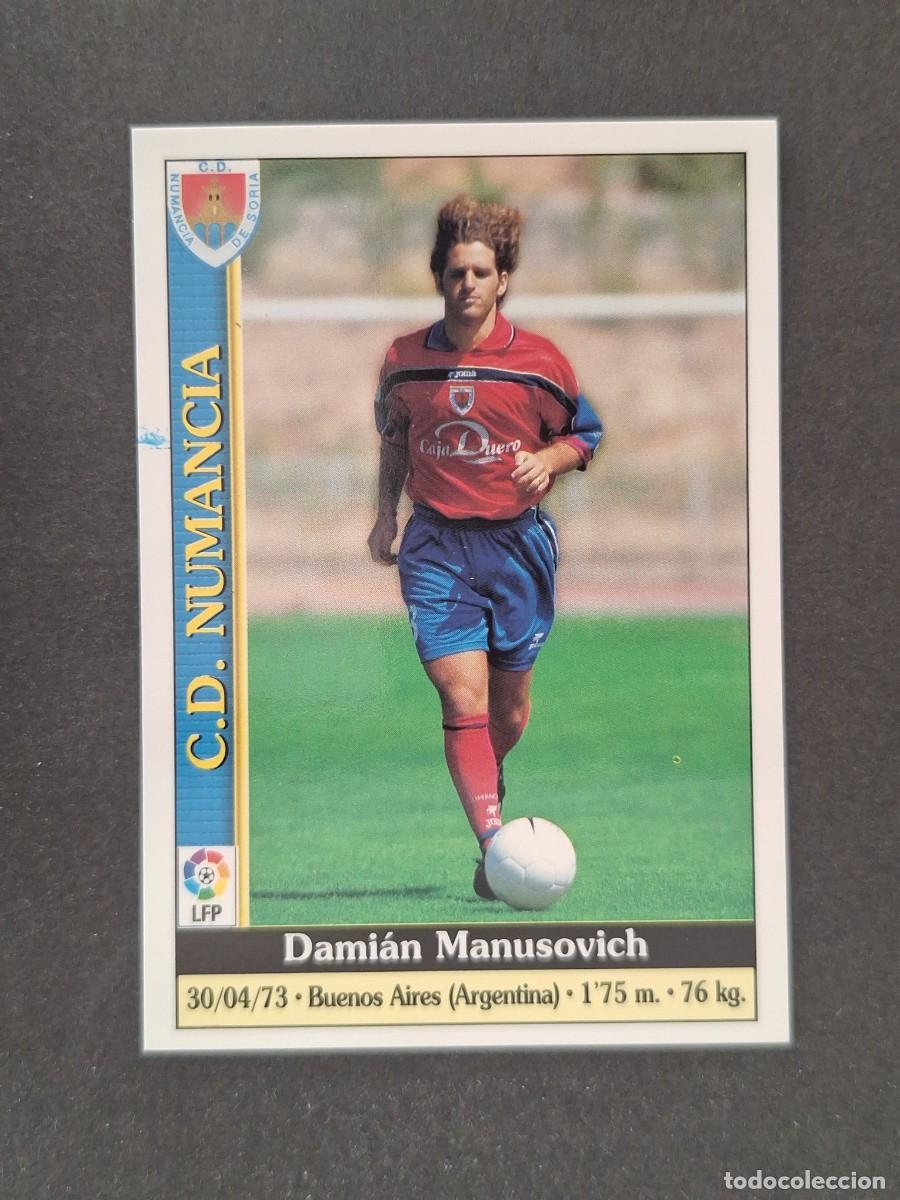 Figurine di Calcio: L1 MANUSOVICH C. D. NUMANCIA 321 MUNDICROMO LAS FICHAS DE LA LIGA 2000 99 00