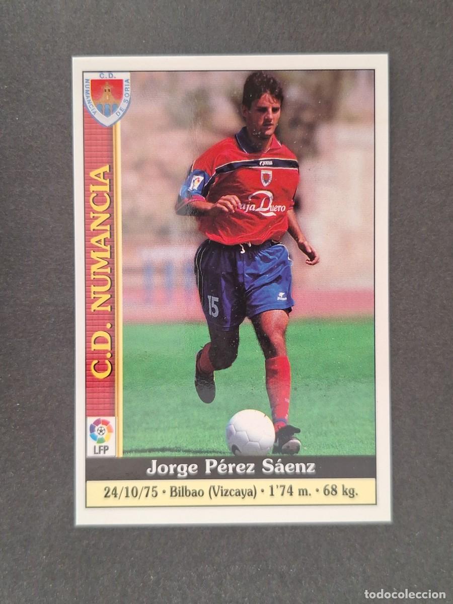 Figurine di Calcio: L1 JORGE PEREZ C. D. NUMANCIA 324 MUNDICROMO LAS FICHAS DE LA LIGA 2000 99 00