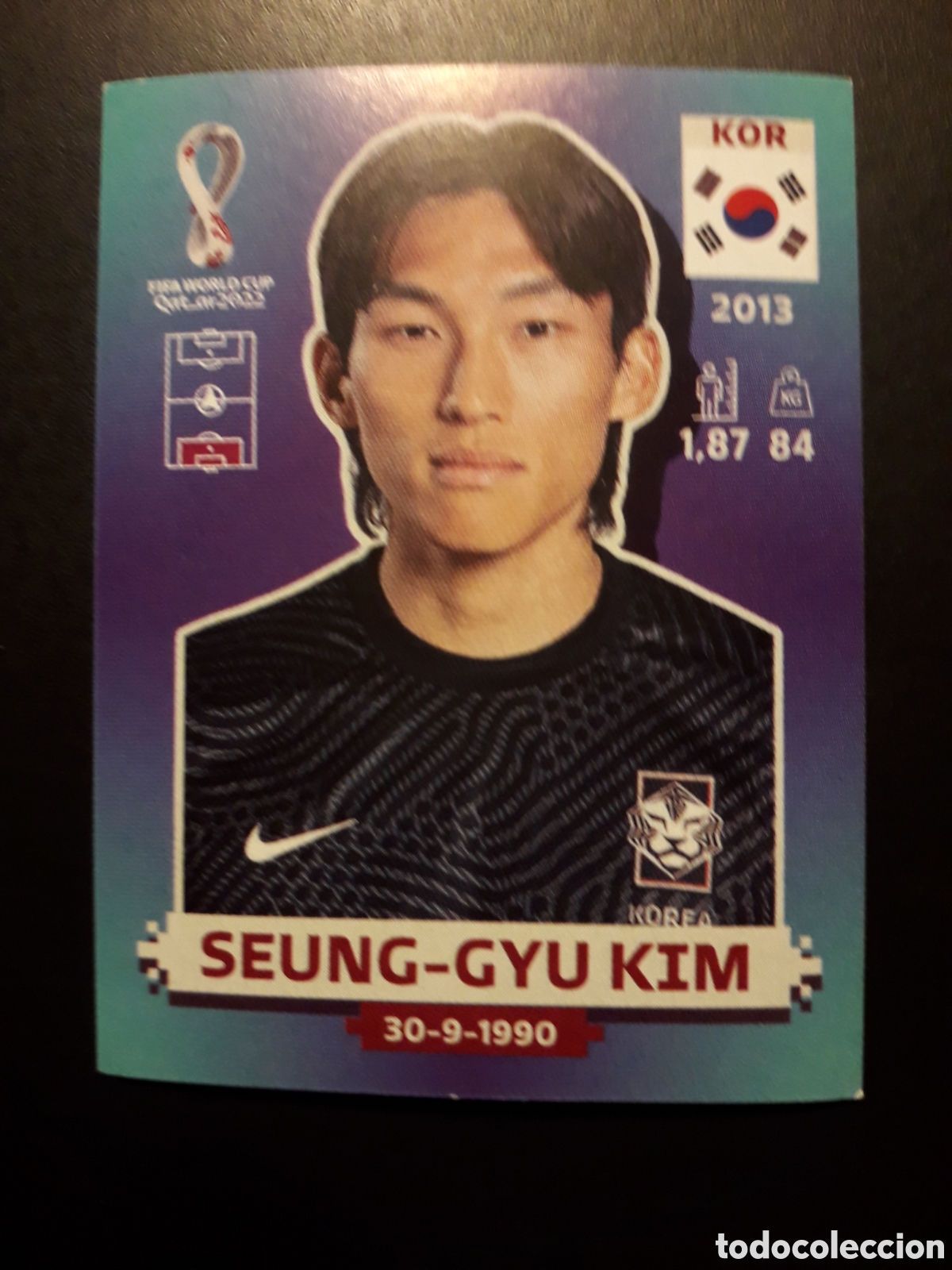 Figurine di Calcio: SEUNG GYU KIM COREA N&deg; 3 COPA MUNDIAL DE F&Uacute;TBOL QATAR 2022 22 PANINI SIN PEGAR PEDIDO M&Iacute;NIMO 3&euro;