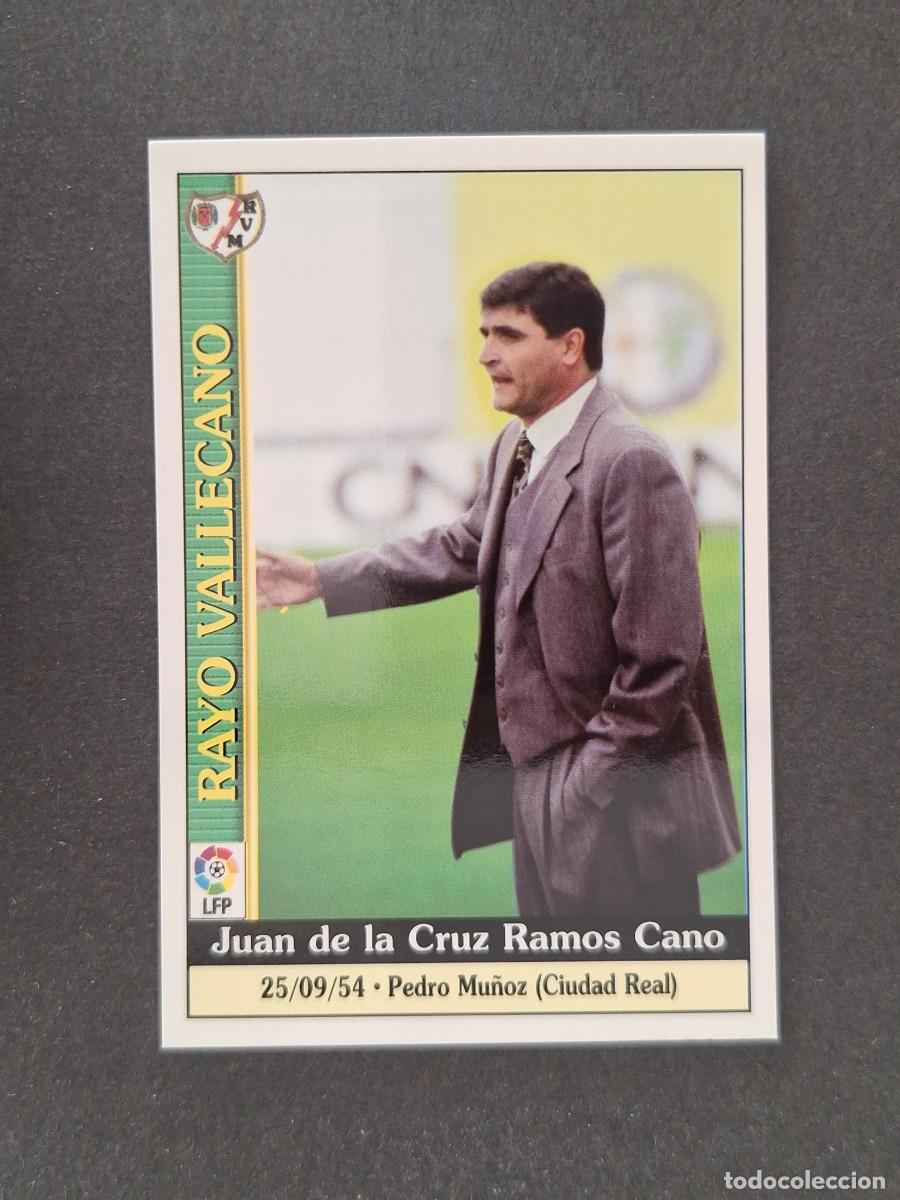 Figurine di Calcio: L1 JUANDE RAMOS ENTRENADOR RAYO VALLECANO 344 MUNDICROMO LAS FICHAS DE LA LIGA 2000 99 00