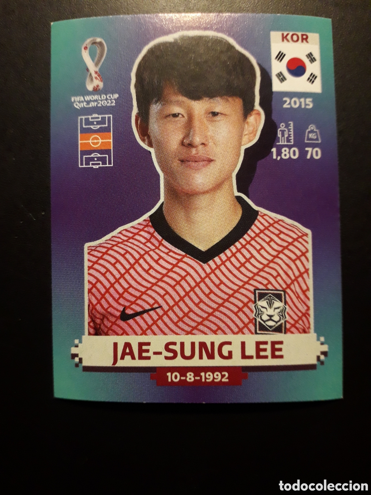 Cromos de f&uacute;tbol: JAE SUNG LEE COREA N&deg; 13 COPA MUNDIAL DE F&Uacute;TBOL QATAR 2022 22 PANINI SIN PEGAR PEDIDO M&Iacute;NIMO 3&euro;