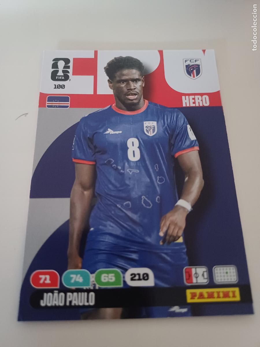 Cromos de f&uacute;tbol: 100 - CPV07 - Jo&atilde;o Paulo / Cape Verde