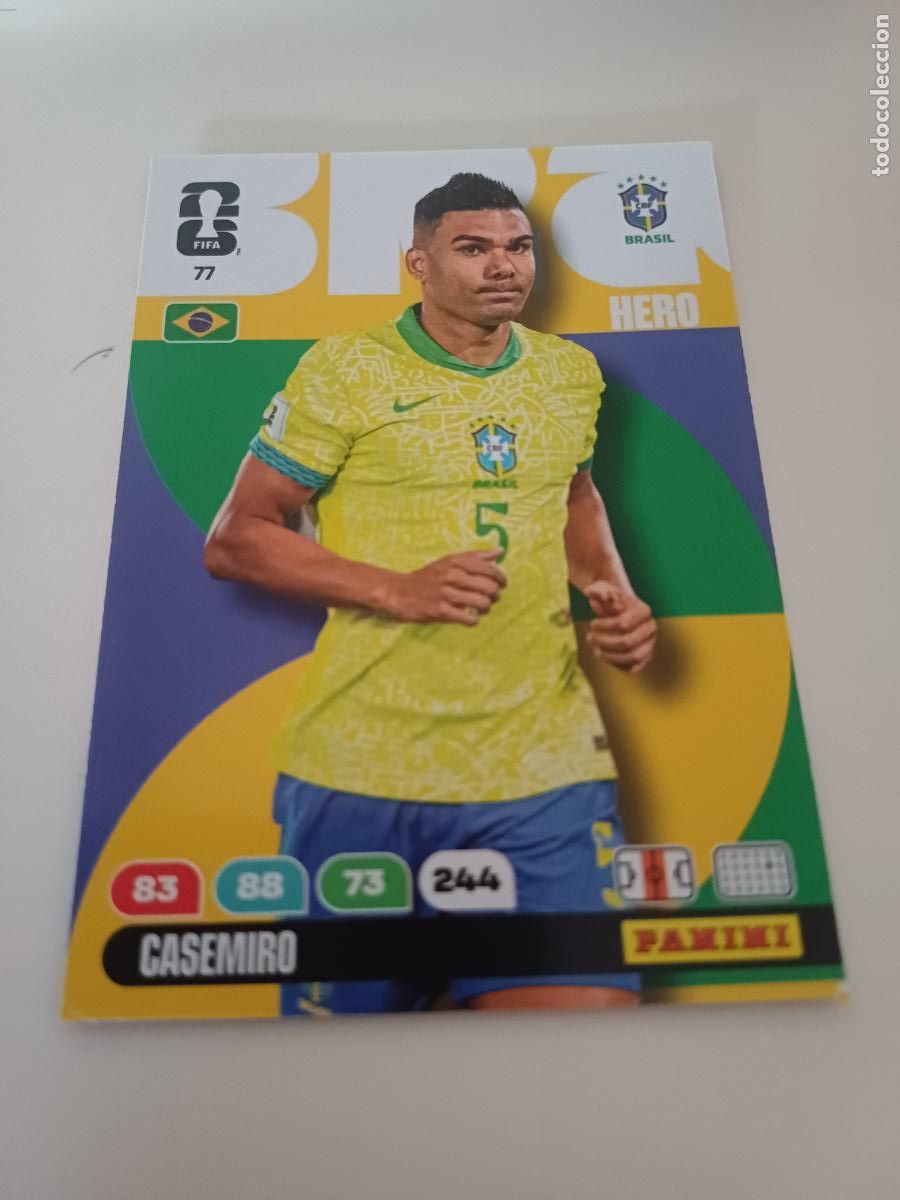 Cromos de f&uacute;tbol: 077 - BRA08 - Casemiro / Brazil