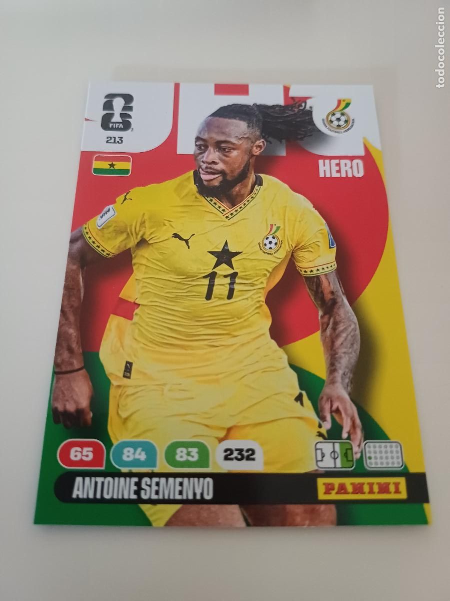 Cromos de f&uacute;tbol: 213 - GHA12 - Antoine Semenyo / Ghana
