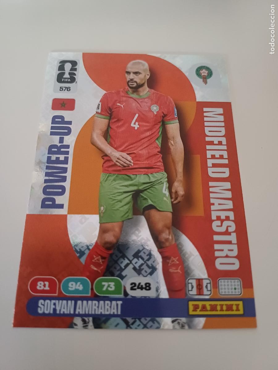 Cromos de f&uacute;tbol: 576 - PU27 - Sofyan Amrabat / Morocco