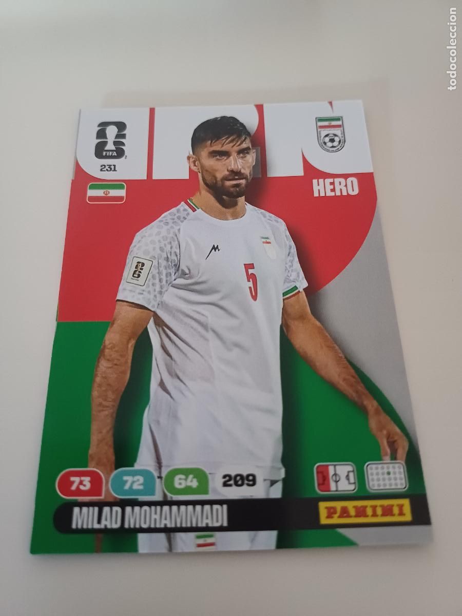 Cromos de f&uacute;tbol: 231 - IRN06 - Milad Mohammadi / Iran