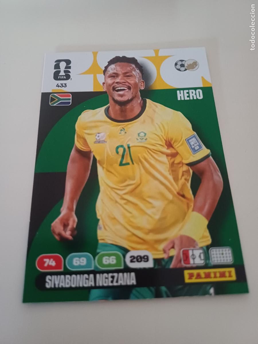 Cromos de f&uacute;tbol: 433 - RSA04 - Siyabonga Ngezana / South Africa